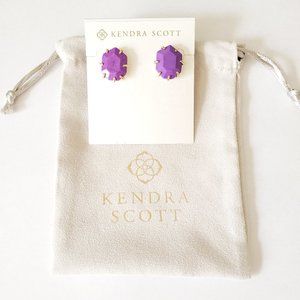 Morgan Stud Earrings in Violet - Retired